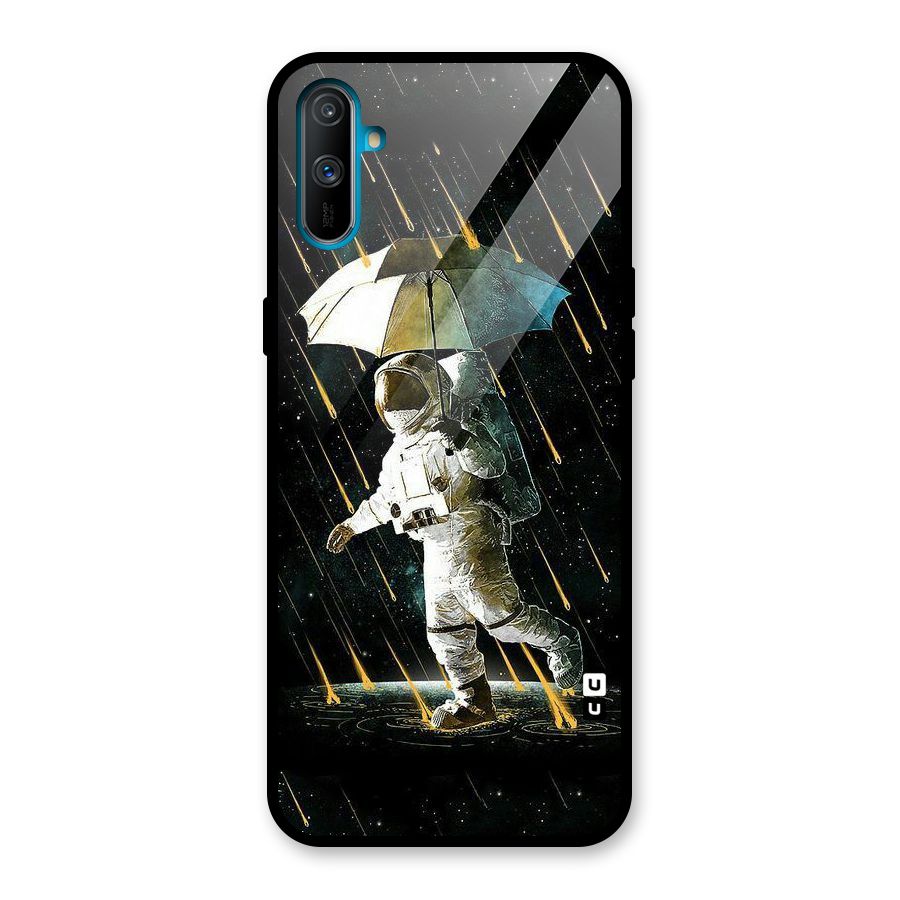 Rain Spaceman Glass Back Case for Realme C3