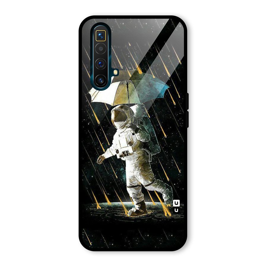 Rain Spaceman Glass Back Case for Realme X3