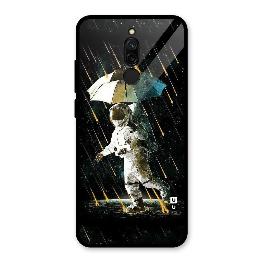 Rain Spaceman Glass Back Case for Redmi 8