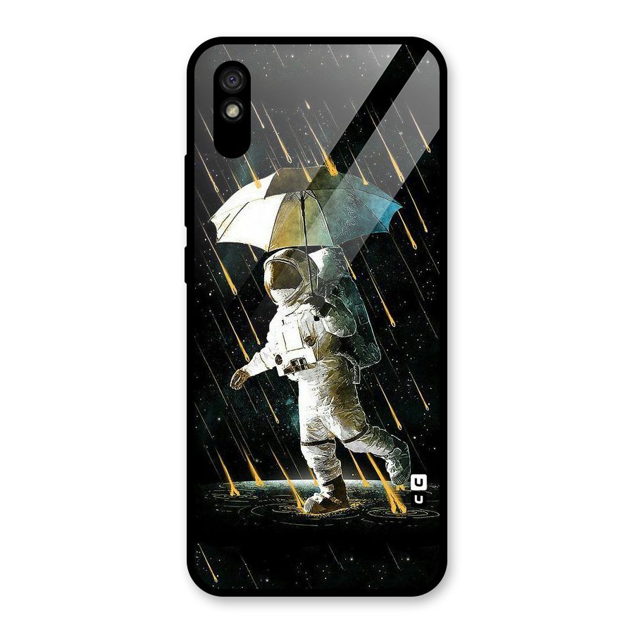 Rain Spaceman Glass Back Case for Redmi 9A