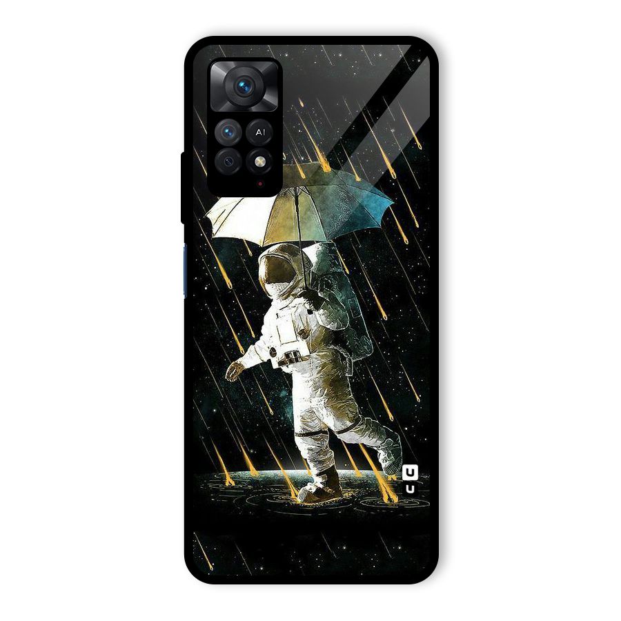 Rain Spaceman Glass Back Case for Redmi Note 11 Pro Plus 5G