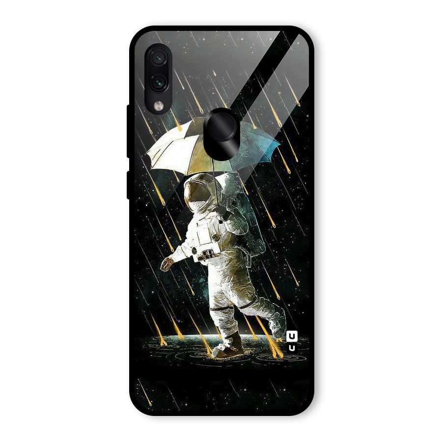 Rain Spaceman Glass Back Case for Redmi Note 7S