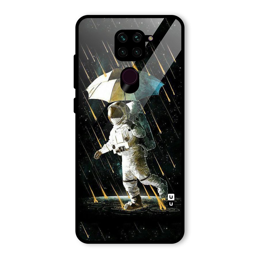 Rain Spaceman Glass Back Case for Redmi Note 9