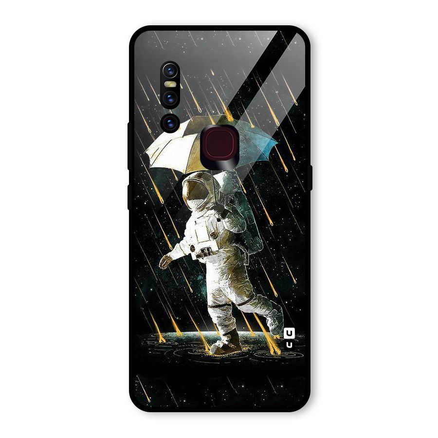 Rain Spaceman Glass Back Case for Vivo V15
