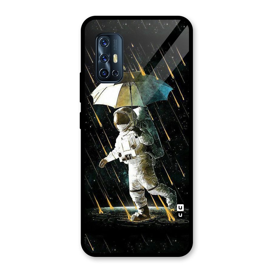 Rain Spaceman Glass Back Case for Vivo V17