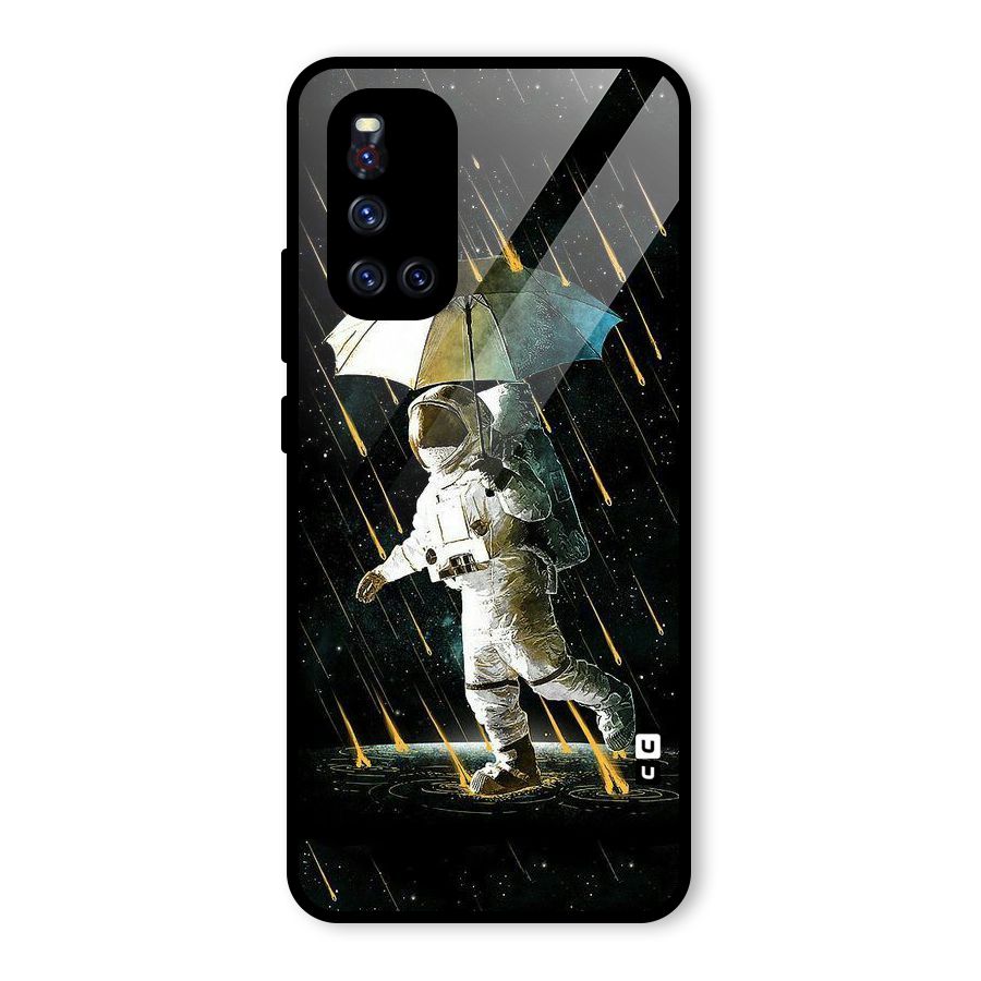 Rain Spaceman Glass Back Case for Vivo V19