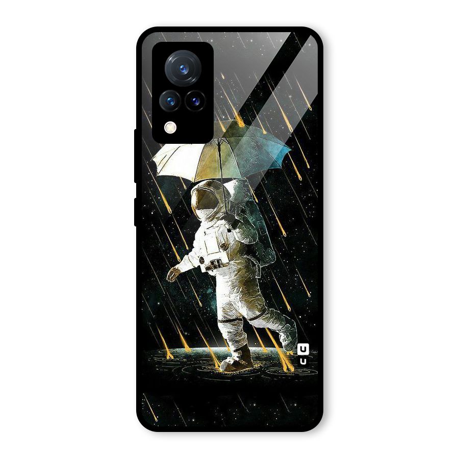 Rain Spaceman Glass Back Case for Vivo V21 5G