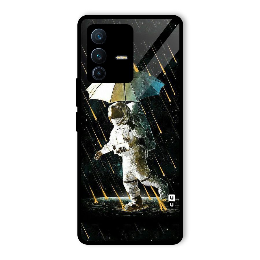 Rain Spaceman Glass Back Case for Vivo V23 Pro