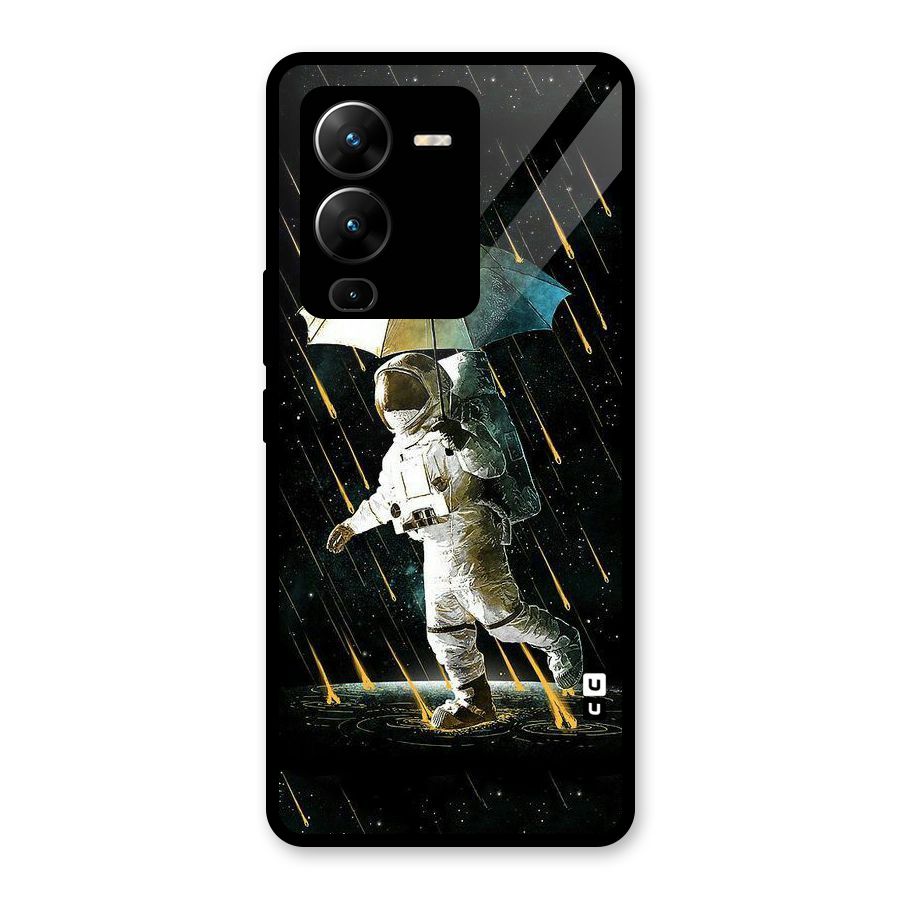 Rain Spaceman Glass Back Case for Vivo V25 Pro
