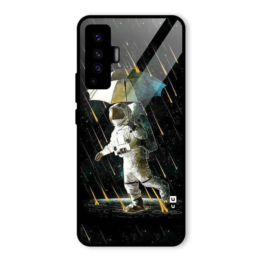 Rain Spaceman Glass Back Case for Vivo X50