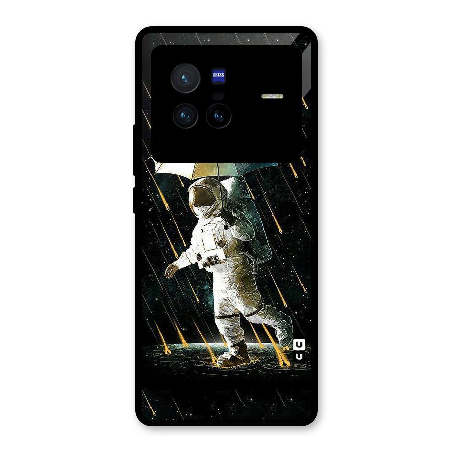 Rain Spaceman Glass Back Case for Vivo X80