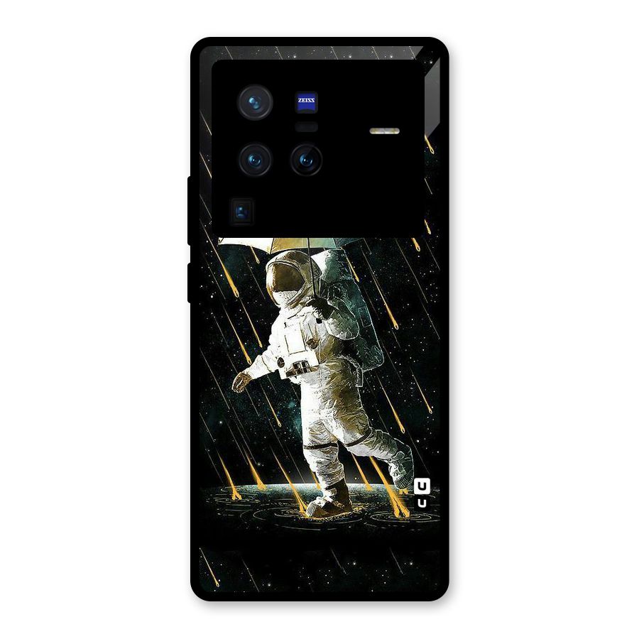 Rain Spaceman Glass Back Case for Vivo X80 Pro