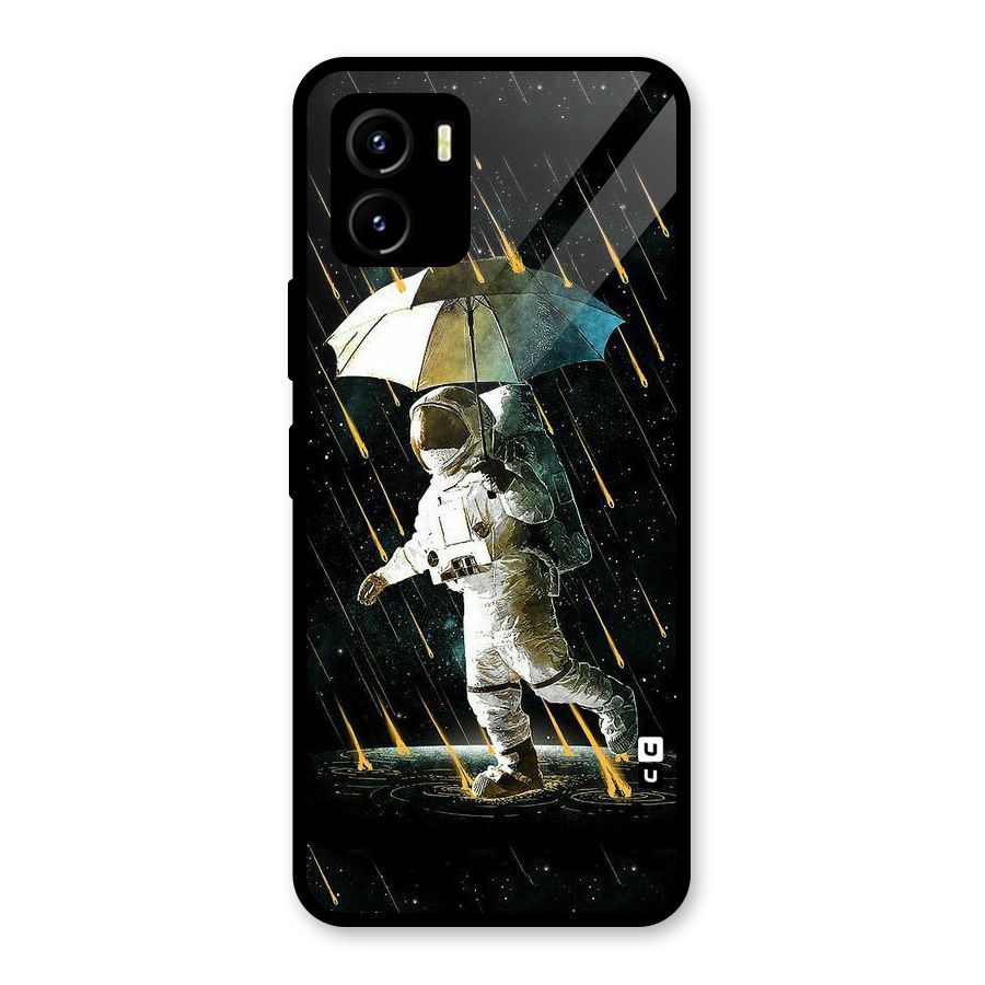Rain Spaceman Glass Back Case for Vivo Y15s