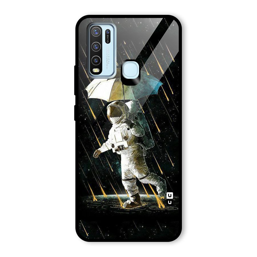 Rain Spaceman Glass Back Case for Vivo Y30