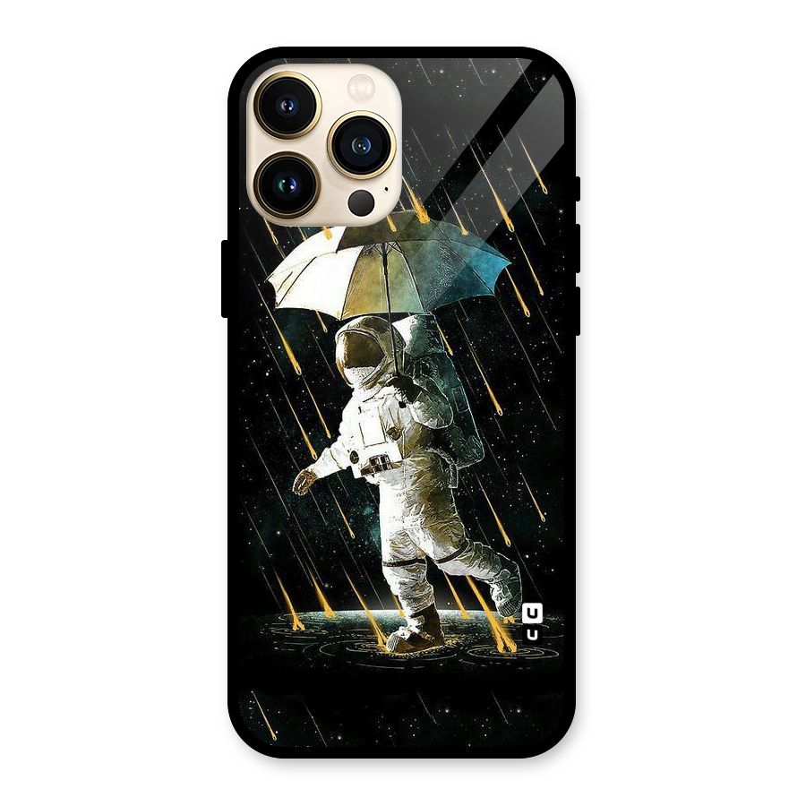 Rain Spaceman Glass Back Case for iPhone 13 Pro Max