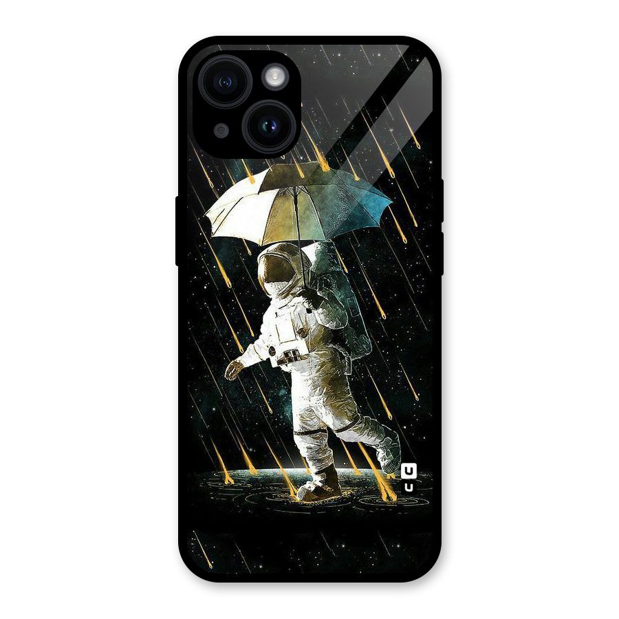 Rain Spaceman Glass Back Case for iPhone 14