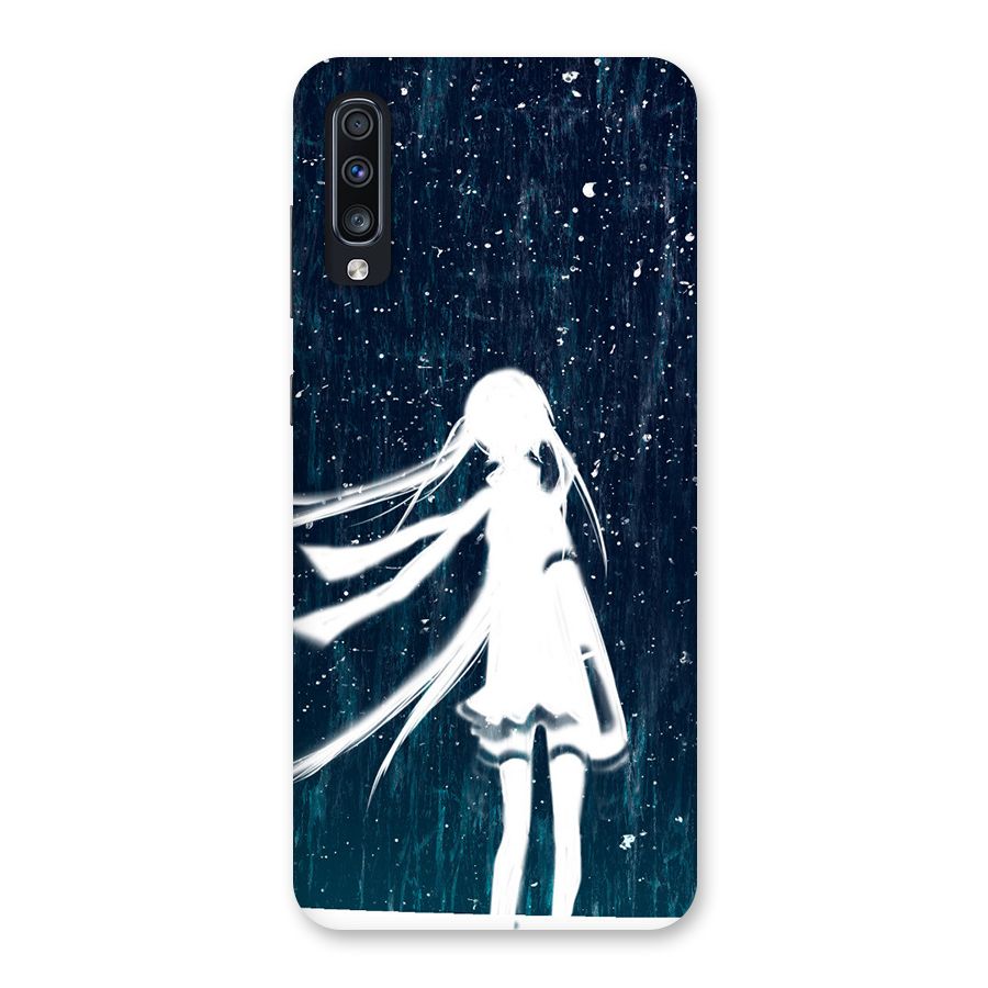 Rain White Girl Back Case for Galaxy A70