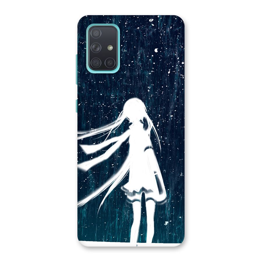 Rain White Girl Back Case for Galaxy A71
