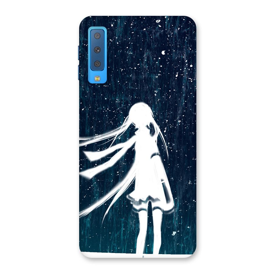 Rain White Girl Back Case for Galaxy A7 (2018)