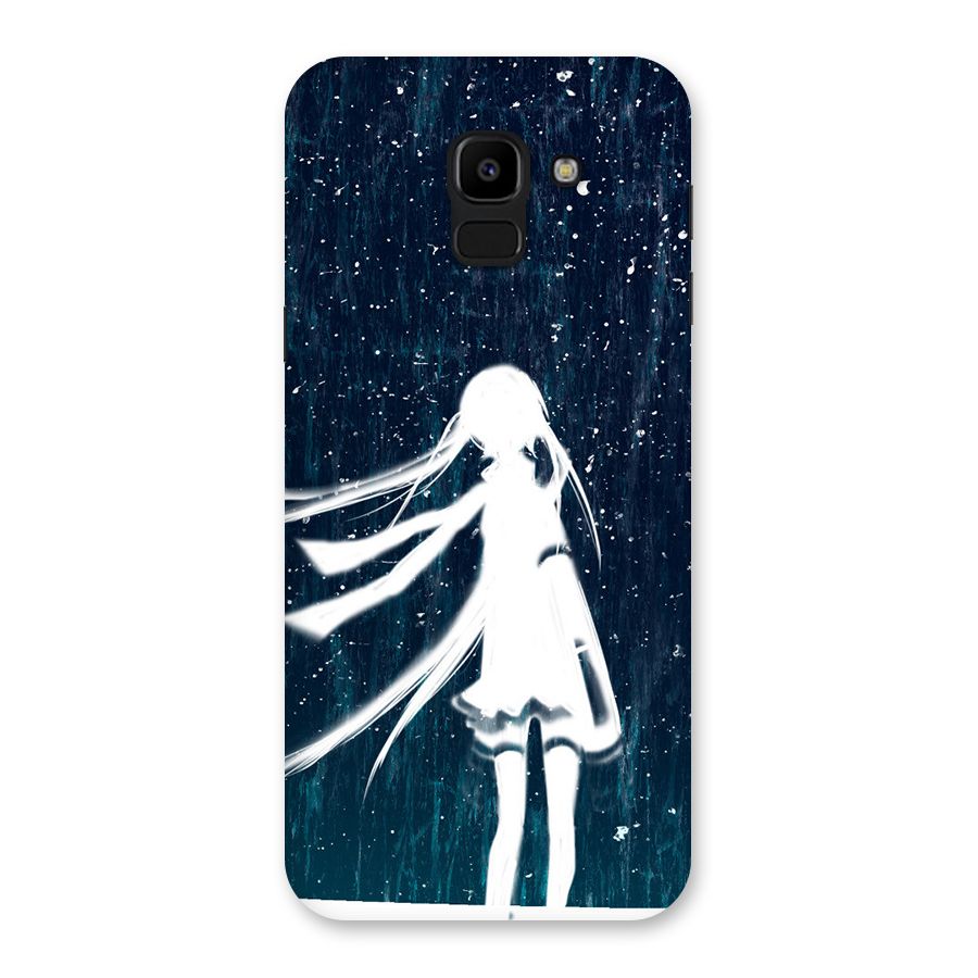 Rain White Girl Back Case for Galaxy J6