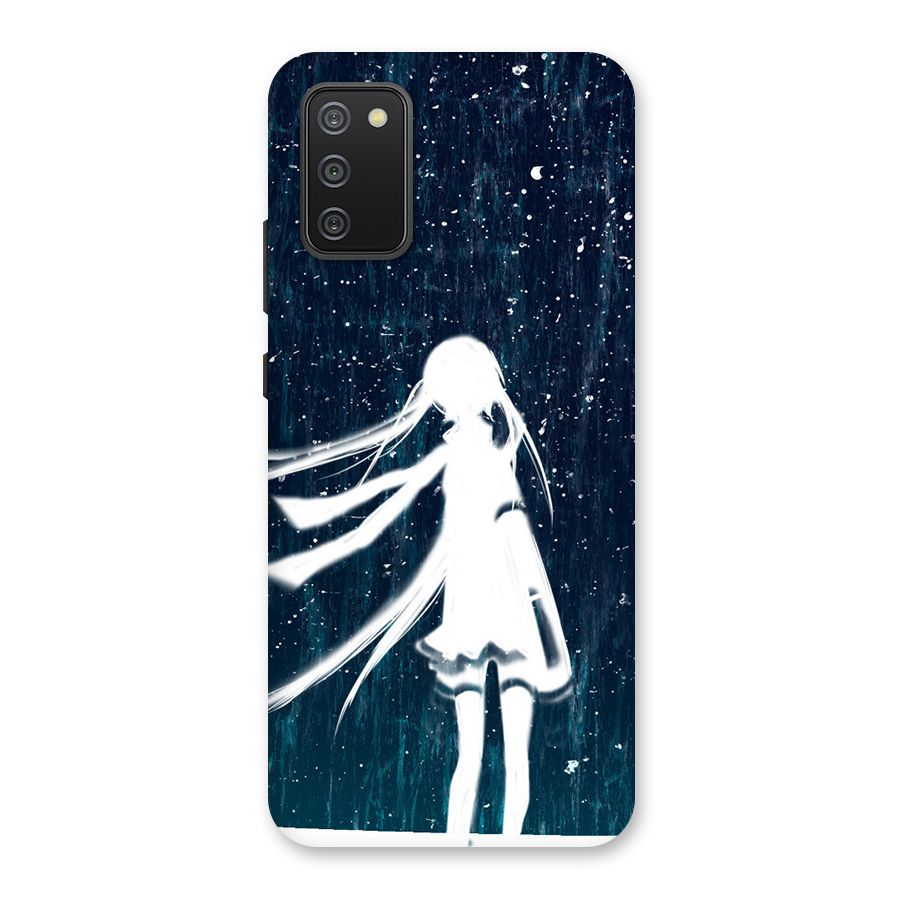 Rain White Girl Back Case for Galaxy M02s