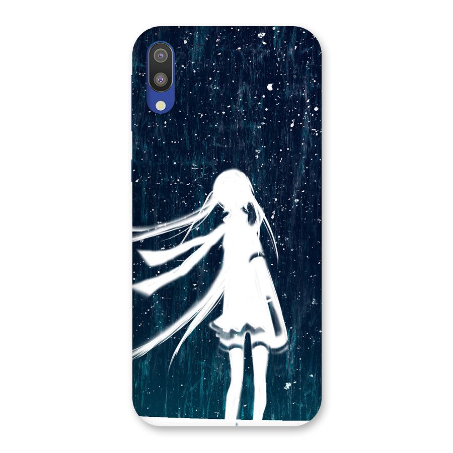 Rain White Girl Back Case for Galaxy M10
