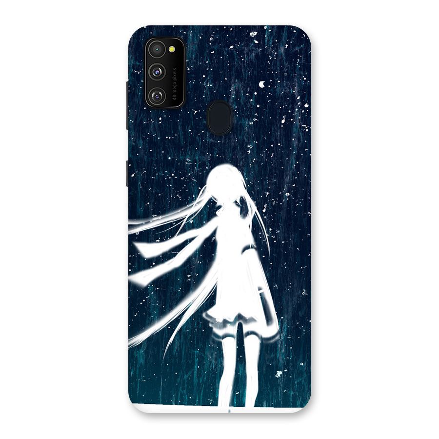Rain White Girl Back Case for Galaxy M30s