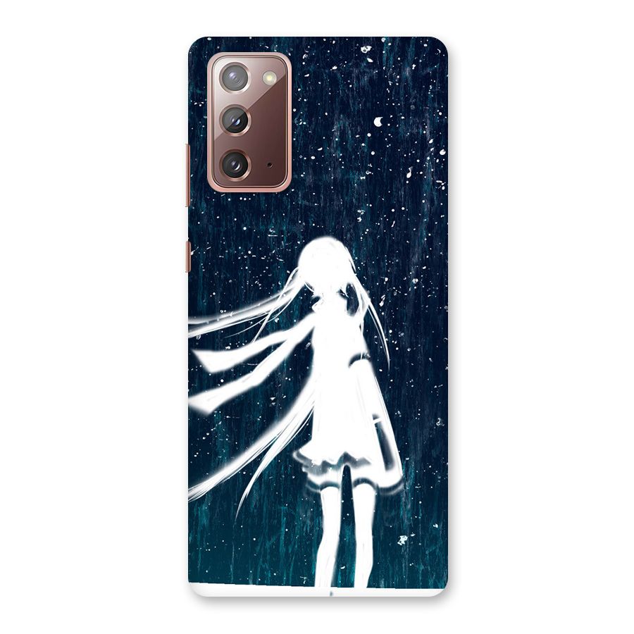 Rain White Girl Back Case for Galaxy Note 20