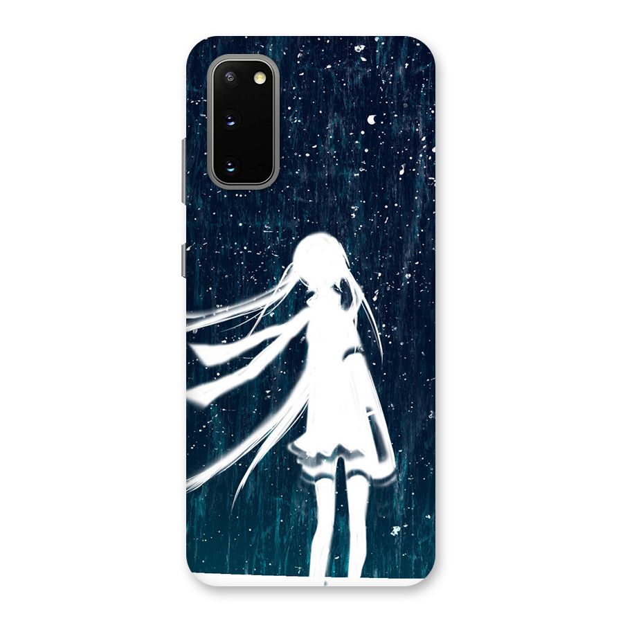 Rain White Girl Back Case for Galaxy S20
