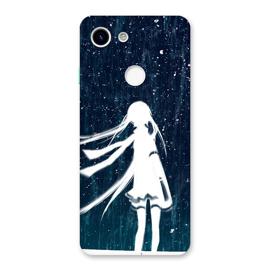 Rain White Girl Back Case for Google Pixel 3