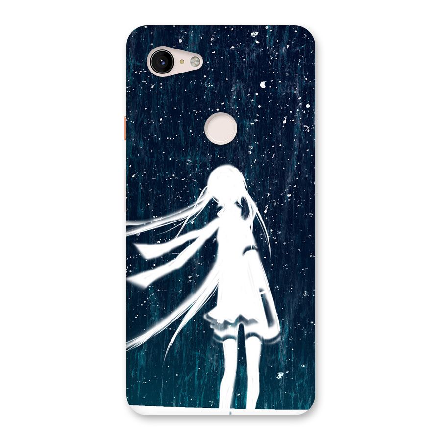 Rain White Girl Back Case for Google Pixel 3 XL