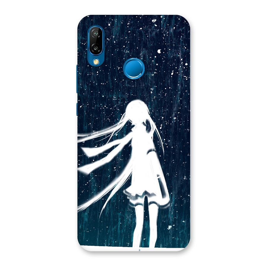 Rain White Girl Back Case for Huawei P20 Lite