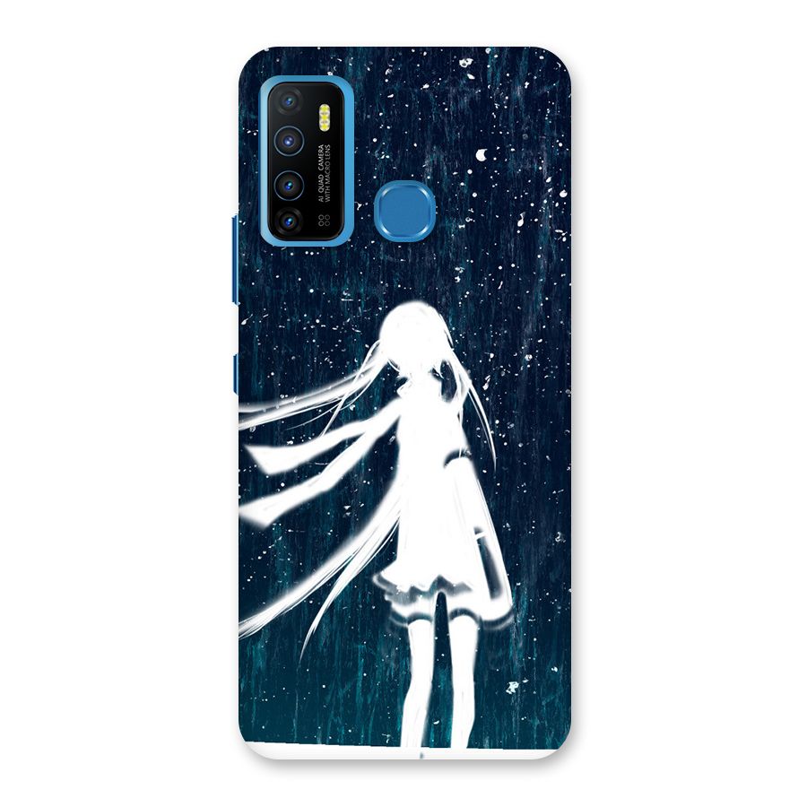 Rain White Girl Back Case for Infinix Hot 9