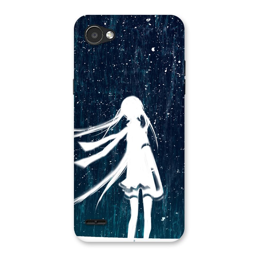 Rain White Girl Back Case for LG Q6