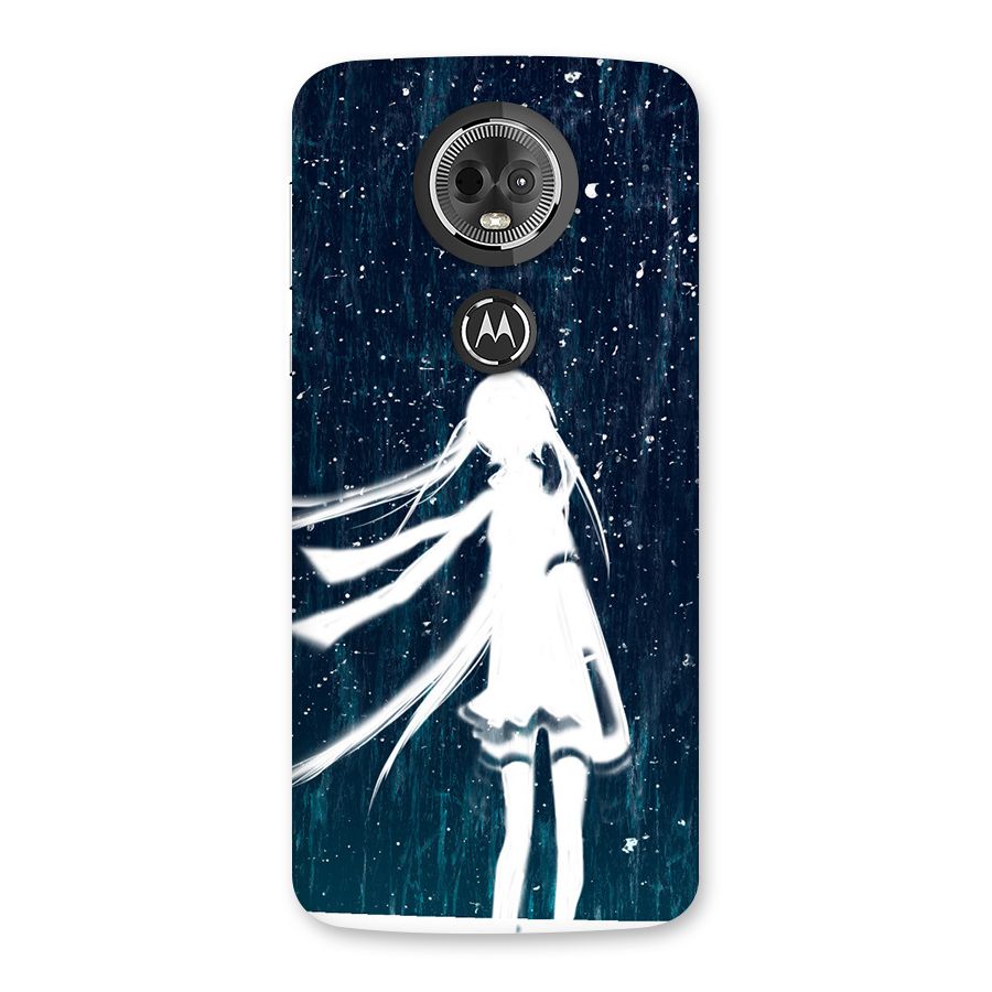 Rain White Girl Back Case for Moto E5 Plus