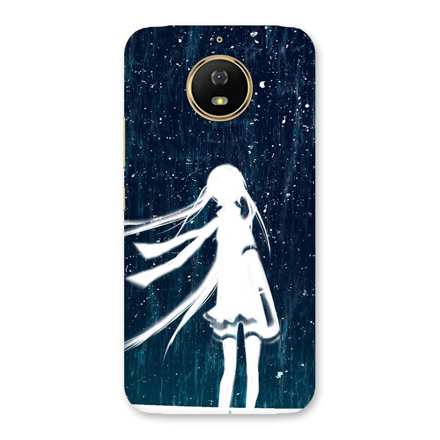 Rain White Girl Back Case for Moto G5s