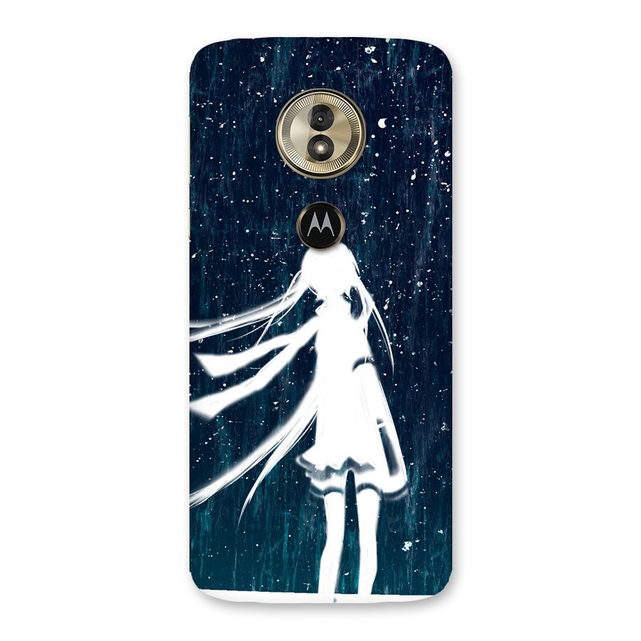 Rain White Girl Back Case for Moto G6 Play