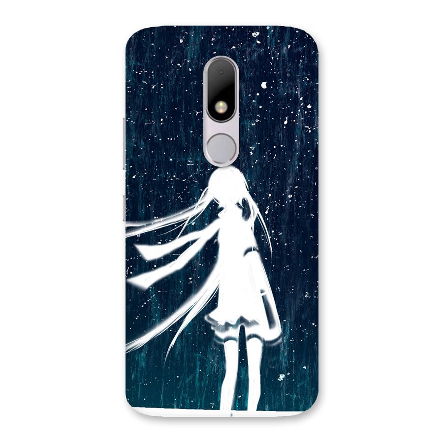 Rain White Girl Back Case for Moto M