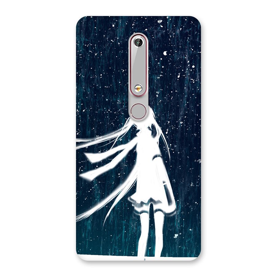 Rain White Girl Back Case for Nokia 6.1