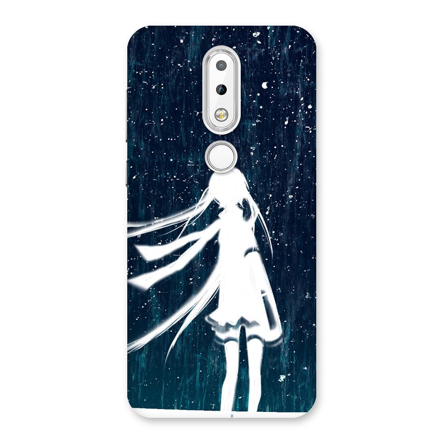 Rain White Girl Back Case for Nokia 6.1 Plus