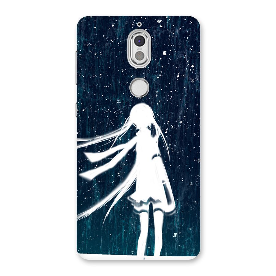 Rain White Girl Back Case for Nokia 7