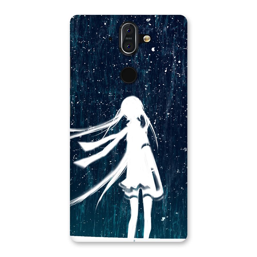Rain White Girl Back Case for Nokia 8 Sirocco