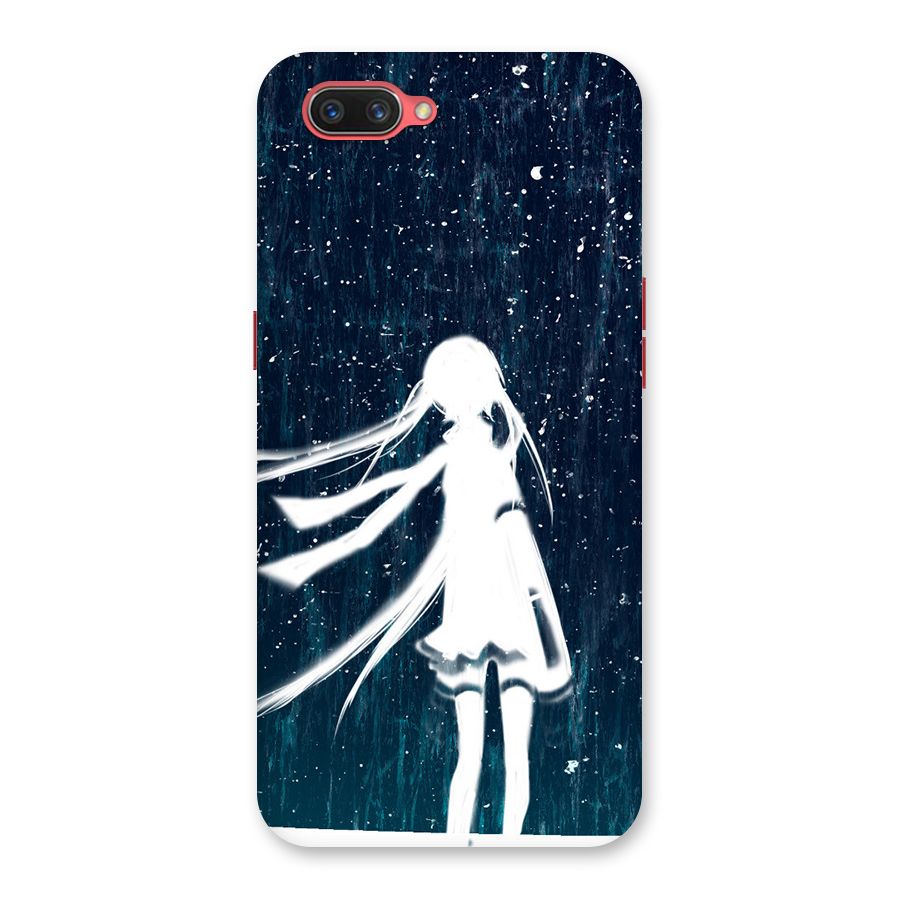 Rain White Girl Back Case for Oppo A3s