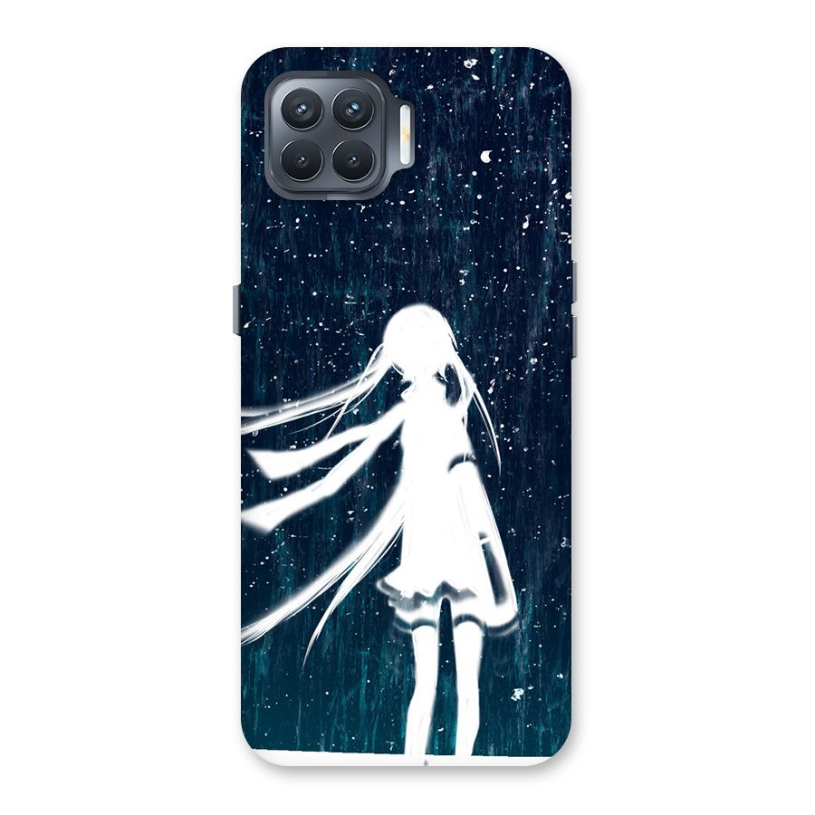 Rain White Girl Back Case for Oppo F17 Pro