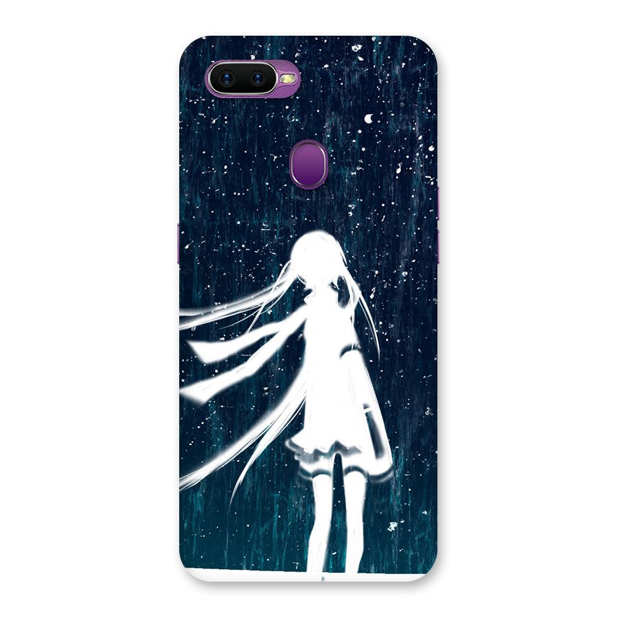 Rain White Girl Back Case for Oppo F9