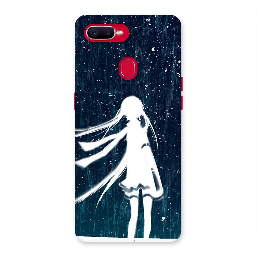 Rain White Girl Back Case for Oppo F9 Pro