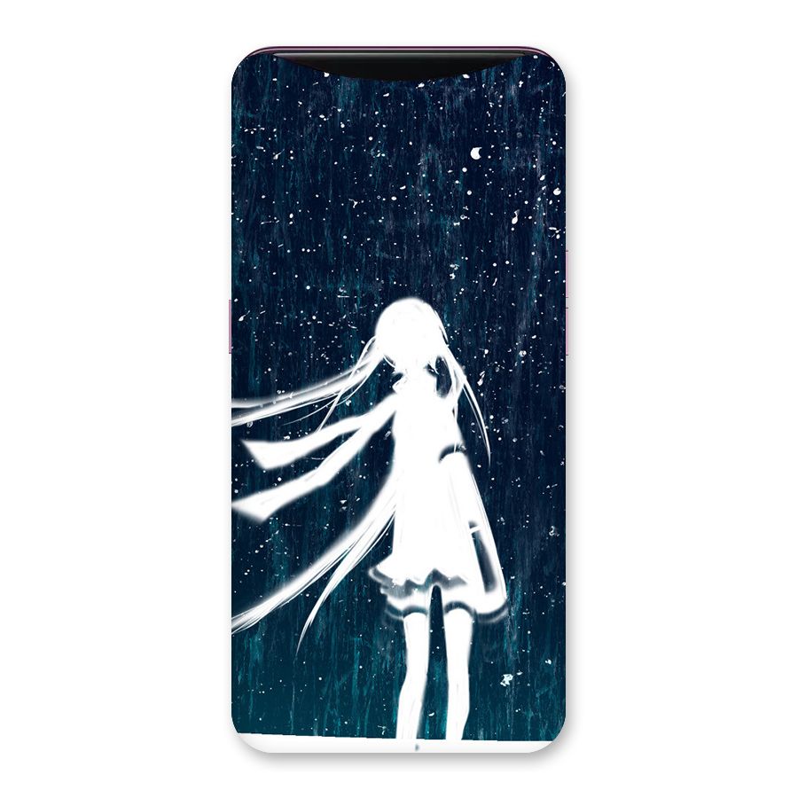Rain White Girl Back Case for Oppo Find X