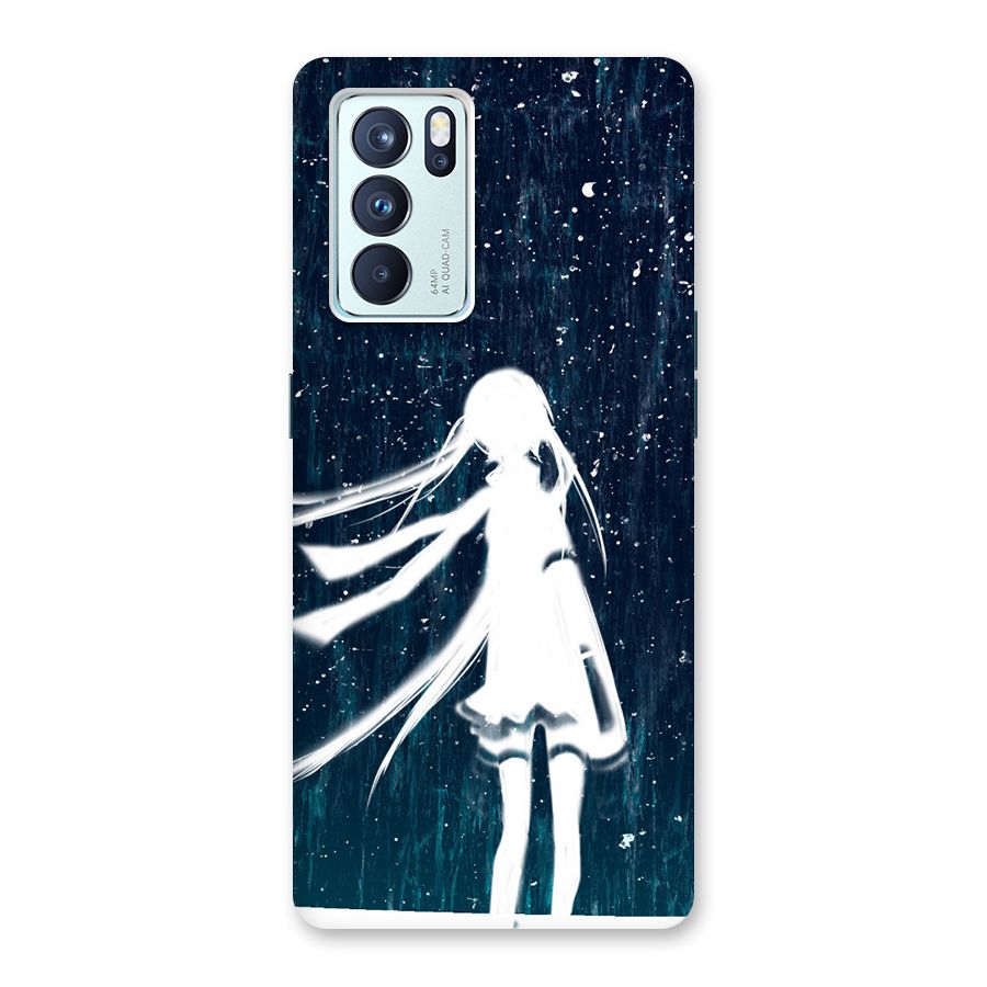 Rain White Girl Back Case for Oppo Reno6 Pro 5G