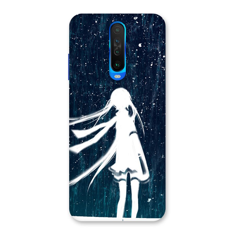 Rain White Girl Back Case for Poco X2