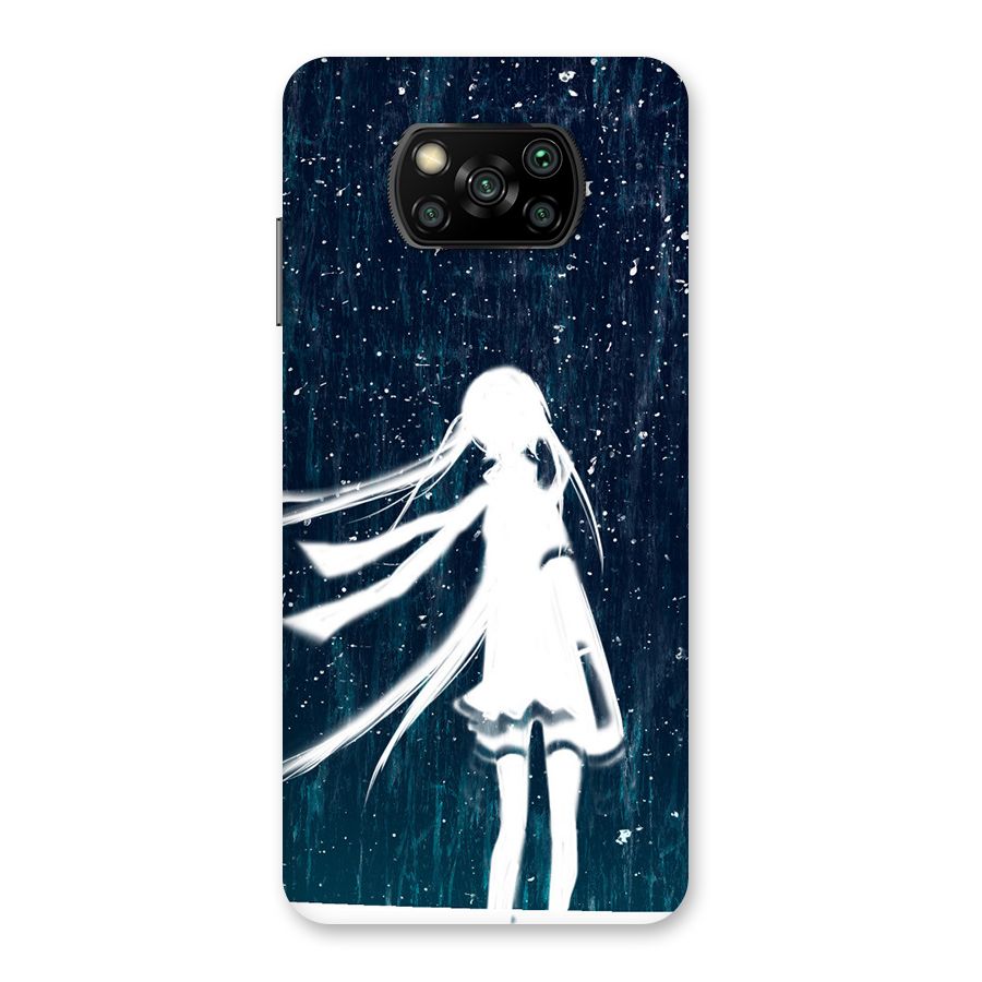 Rain White Girl Back Case for Poco X3